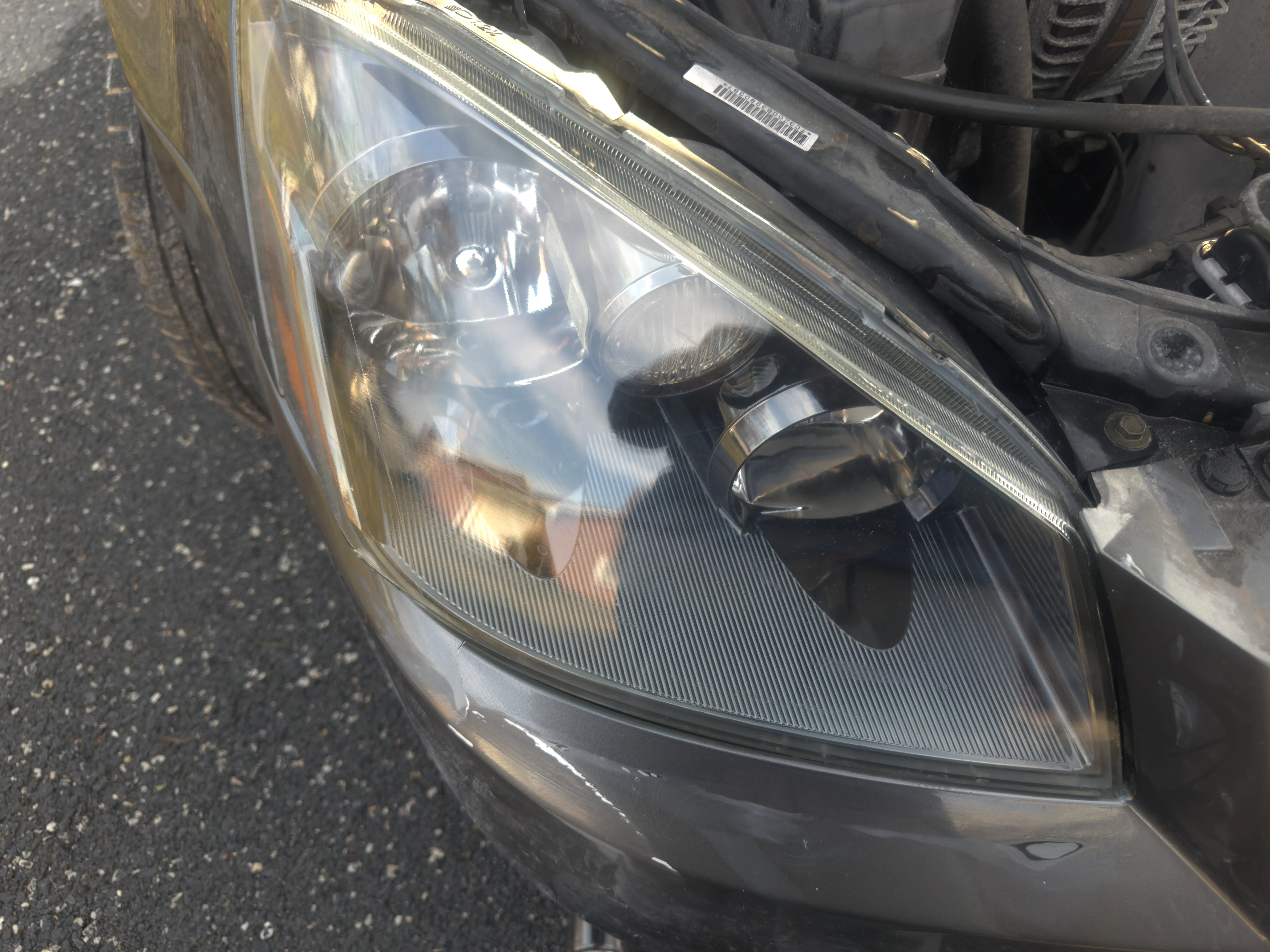 Headlight restoration — after